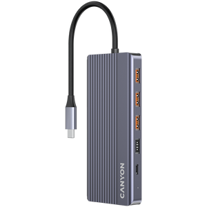 CANYON DS-16 13in1 4K USB-C Hub Sivi