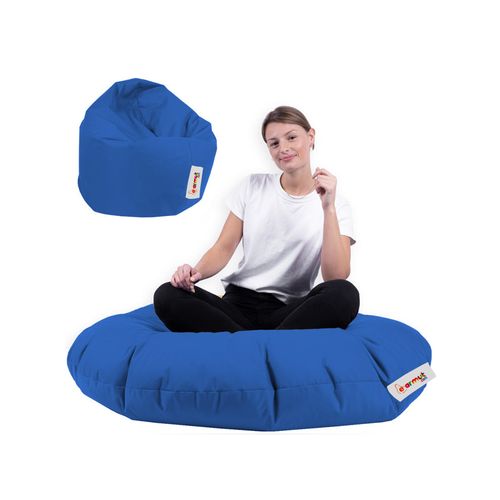 Iyzi 100 Cushion Pouf - Blue Blue Garden Bean Bag slika 1