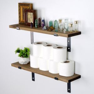 Hanah Home LAM004 Black
Walnut Decorative Wooden Wall Shelf