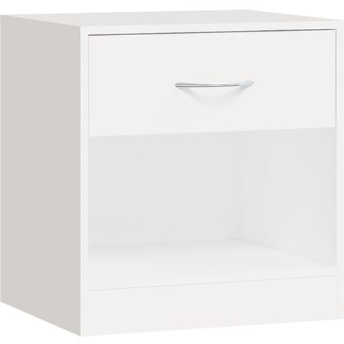 242547 Nightstand 2 pcs with Drawer White slika 33