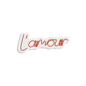 Wallity Ukrasna plastična LED rasvjeta, L'amour - Red