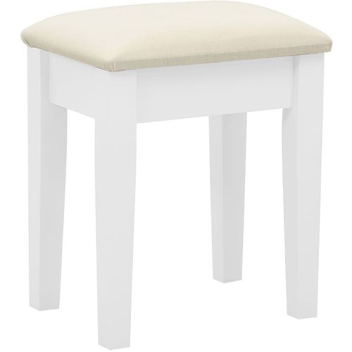 Toaletni stolić sa stolcem bijeli 65x36x128 cm paulovnija i MDF slika 9