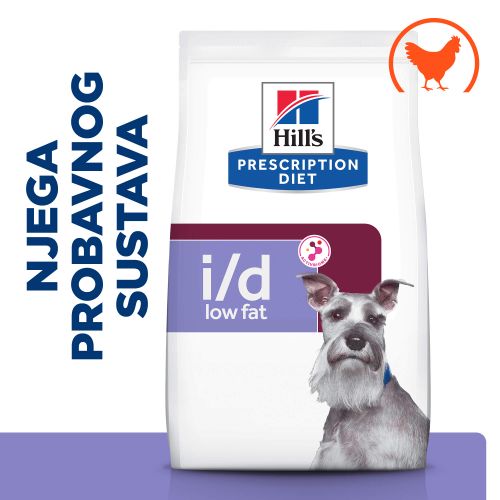 Hill's Prescription Diet i/d Low Fat Digestive Care Hrana za Pse s Piletinom, 1,5 kg slika 1