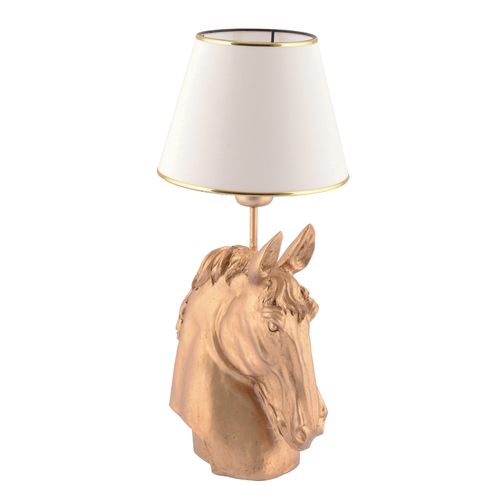 Opviq Stolna svjetiljka, Horse - White, Gold slika 3