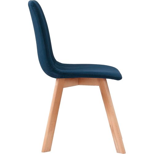 Blagovaonske stolice od tkanine 4 kom plave slika 19
