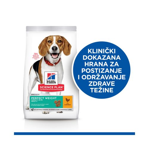 Hill's Science Plan Pas Perfect Weight Medium Adult Piletina, 2kg slika 2