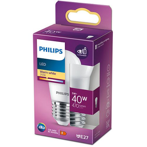 Philips led sijalica 40w p45 e27 ww, 929002978218, slika 2