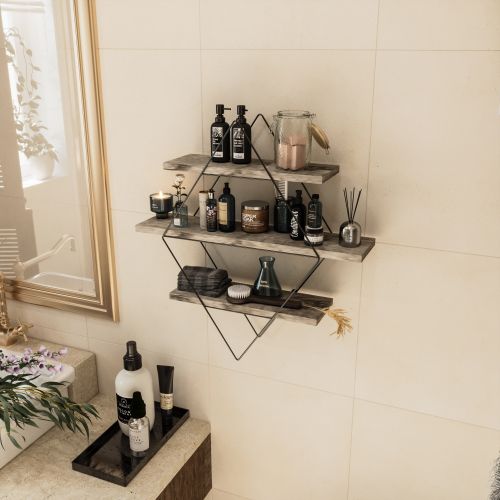 Dekoryum OakBlack Wall Shelf slika 8