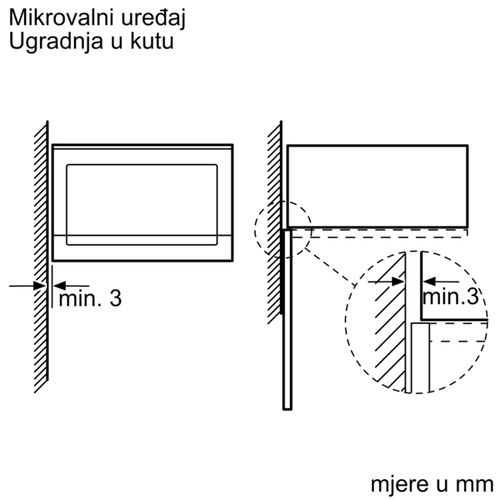 Bosch mikrovalna pećnica ugradbena BFL554MS0 slika 7