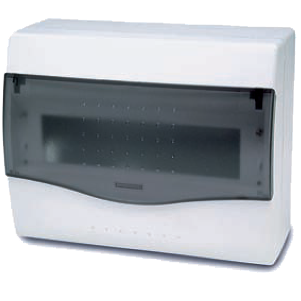 Famatel Kutija za osigurače nadžbuk, 8/10 osigurača, providna, IP40 - 3608-W-M-KN/8-10 slika 1