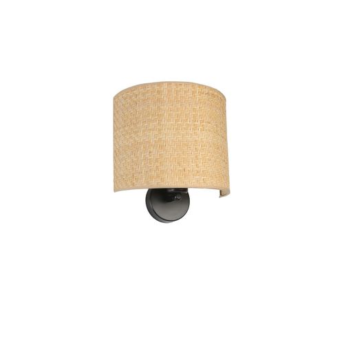 Hasır Rattan Abajurlu Oval Aplik Beige
Black Wall Lamp slika 3