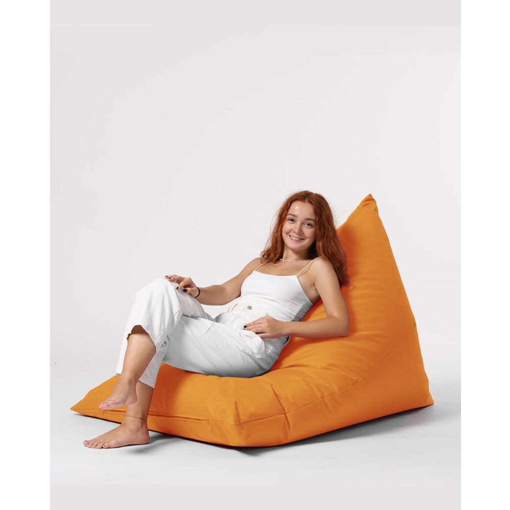 Pyramid Veliki Pouf za Krevet - Narandžasti Garden Bean Bag slika 7
