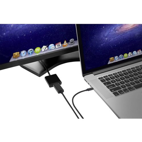 Renkforce USB-C® / Mini-DisplayPort adapterski kabel USB-C® utikač, Mini DisplayPort utikač 3.00 m crna RF-3421676 pozlaćeni kontakti USB-C® Display kabel slika 3