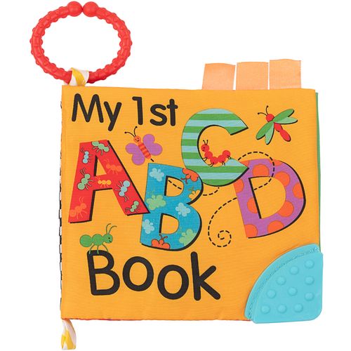 Kikka Boo edukativna platnena knjiga sa grickalicom ABC slika 1