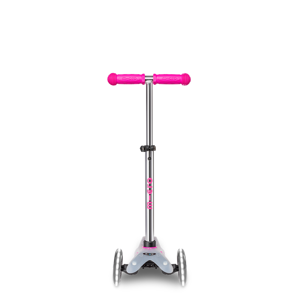 Micro Romobil Mini Deluxe Flux LED, Neon Pink slika 4