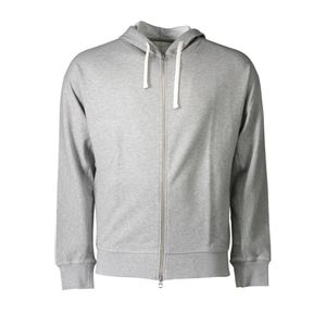 GANT SWEATSHIRT WITH ZIP MAN GRAY