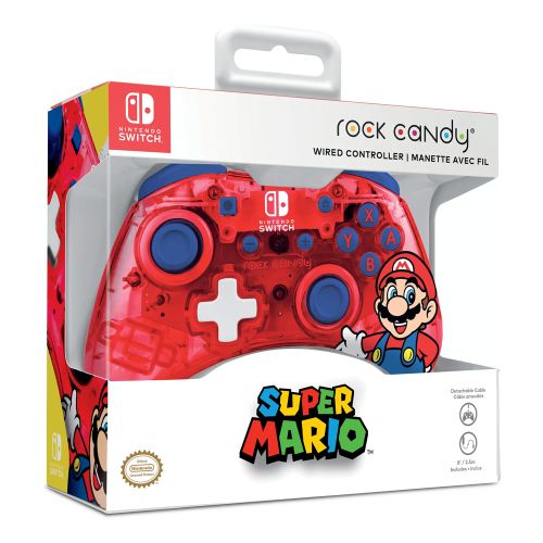 Nintendo Switch Wired Controller Rock Candy Mini Mario slika 2