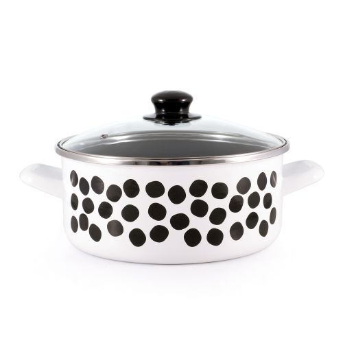 Metalac plitka šerpa DOTS&LINES 20cm/2,75lit Bela slika 1