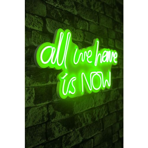 Wallity Ukrasna plastična LED rasvjeta, All We Have is Now - Green slika 1