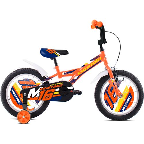 Capriolo bicikl BMX 16"HT MUSTANG orange yellow black slika 1