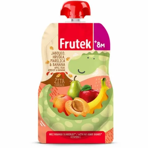 FRUTEK pouch marelica, 3 žita 100g 8M+ slika 1