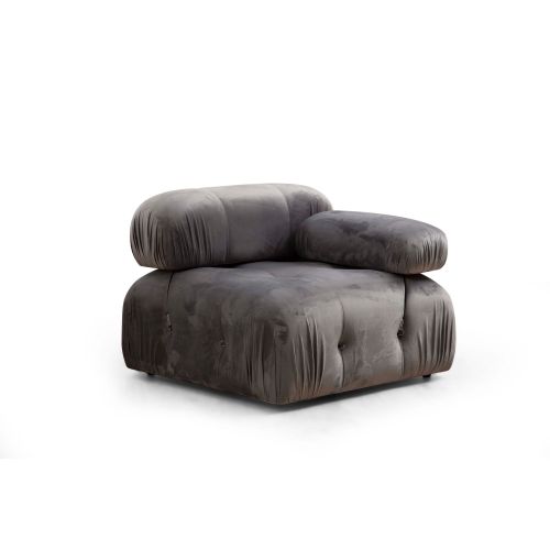 Atelier Del Sofa Sofa, Sivo, Bubble 1R - Grey slika 1