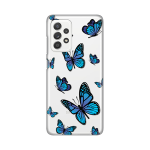 Torbica Silikonska Print za Samsung A525F/A526B/A528B Galaxy A52 4G/A52 5G/A52s 5G Blue butterfly