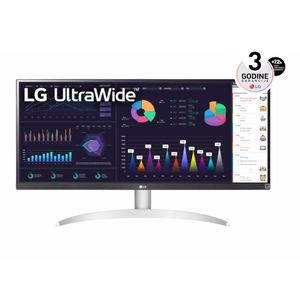 LG 29WQ600-W Monitor 29"/IPS,21:9/2560x1080/100Hz/5ms GtG/HDMI,DP,USB C/freesync/VESA/srebrna