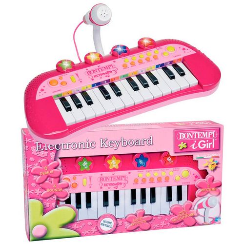BONTEMPI klavijatura sa mikrofonom roza 122971 slika 2