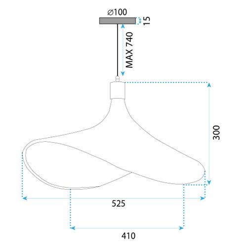 LAMPA WISZĄCA SUFITOWA ZŁOTA APP1577-5C slika 13