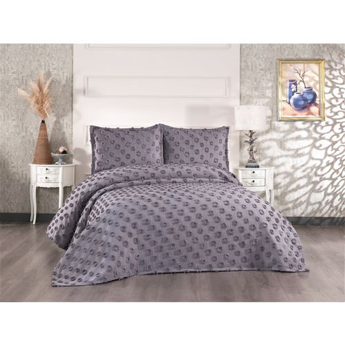 L'essential Maison Hayal - Anthracite Anthracite Double Bedspread Set slika 1