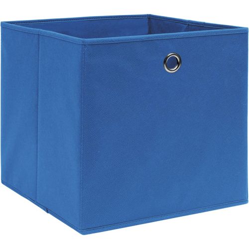 Kutije za pohranu od netkane tkanine 4 kom 28x28x28 cm plave slika 16