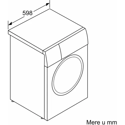 Bosch WAN28060BY Serija 4 Veš mašina 8 kg, 1400 rpm, EcoSilence Drive, Dubina 59 cm slika 8