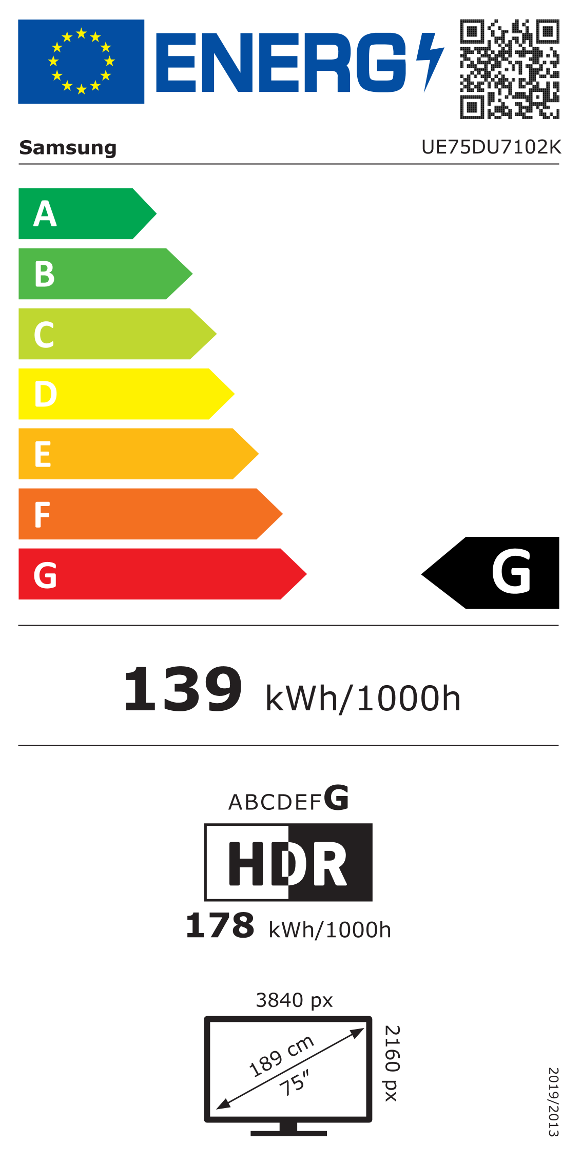 Energetski certifikat G