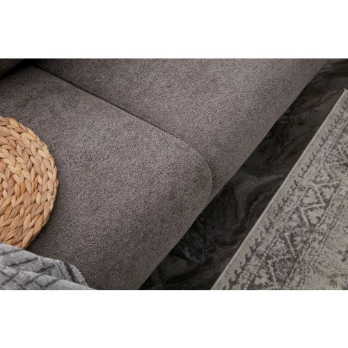 Atelier Del Sofa Kutna garnitura na razvlačenje, Sivo Zlato, Simena Right - Grey slika 6