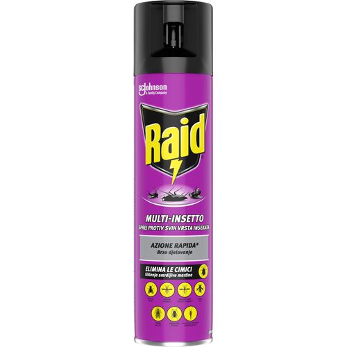 Raid sprej gmižući i leteći 400ml slika 1