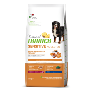 Trainer Natural Medium/Maxi Sensitive No Gluten Losos 12 kg