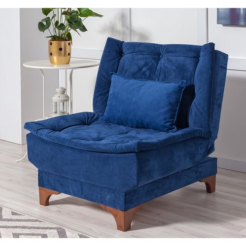 Kelebek-TKM06 0201 Dark Blue Sofa-Bed Set slika 4