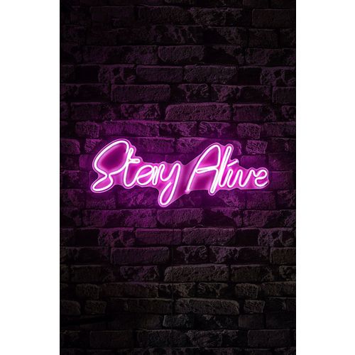 Wallity Zidna LED dekoracija, Stay Alive - Pink slika 4