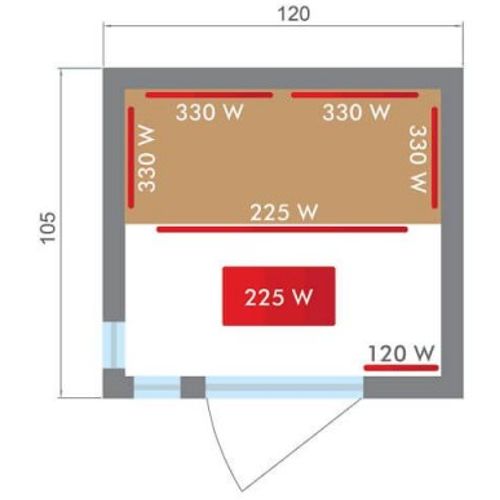 France Sauna Infracrvena sauna Apollon 2 slika 5