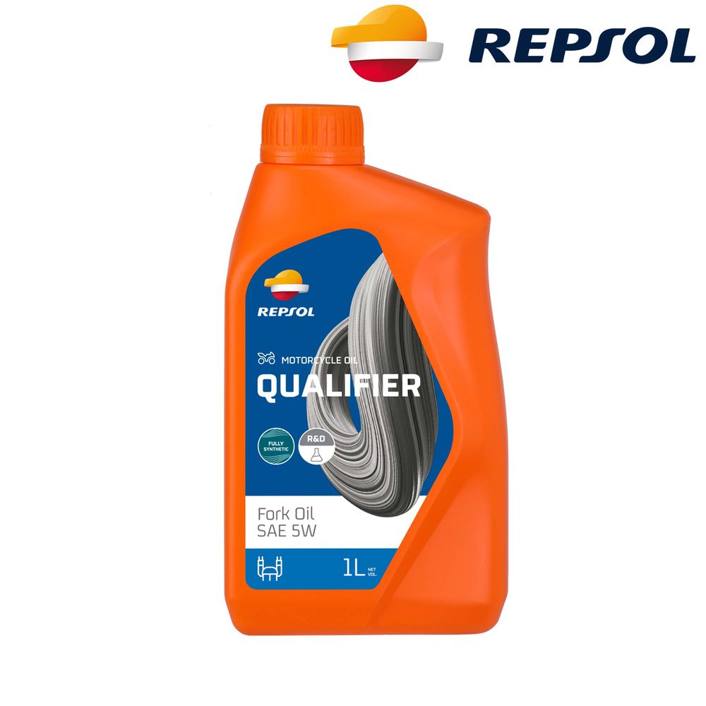 Hidraulično ulje za viljuške i amortizere za motore Repsol Qualifier Fork Oil SAE 5W 1l RPP9000AHC slika 1
