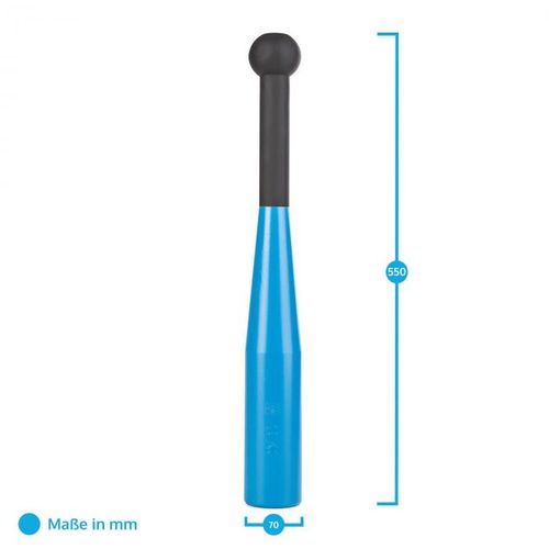 Capital Sports Bludgeon Clubbell, crna/plava, clubbell palica, čelik, 10 kg slika 3
