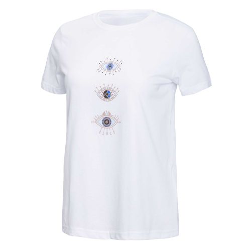 Ženska majica EVIL EYE GRAPHIC T-shirt - BELA slika 1