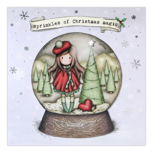 Čestitka Gorjuss Merry and bright Sprinkles Of Christmas Magic XGJ006 slika 1