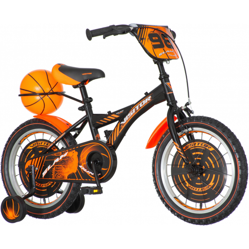 Visitor - BAS160 DECIJI BICIKL BASKET 16" VISITOR ORANZ CRNI 2018 EUR1 @ - dečiji bicikli slika 1