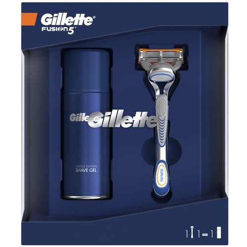 Gillette Poklon paket Brijač Fusion5 + Gel za brijanje Sensitive slika 1