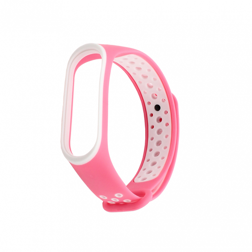 Narukvica za smart watch Xiaomi Mi Band M3/M4 roze bela slika 1