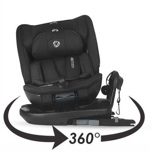 Coccolle® Autosjedalica Velsa iSize 360° 40-150cm Isofix, Jet Black slika 7