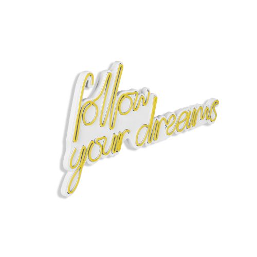 Wallity Ukrasna plastična LED rasvjeta, Follow Your Dreams - Yellow slika 16