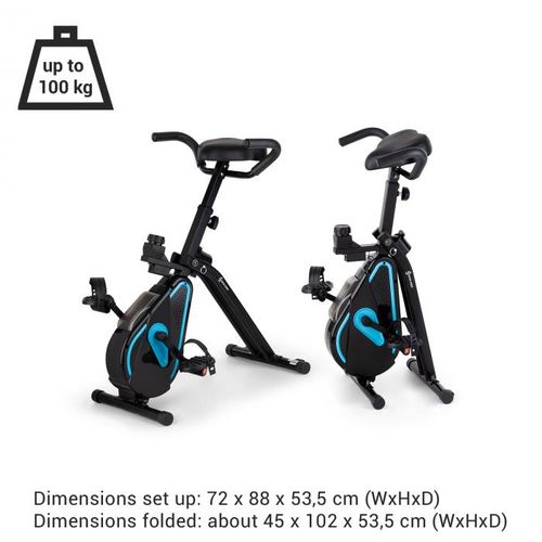 Capital Sports Azura Desk Bike sobni bicikl, Crna slika 7